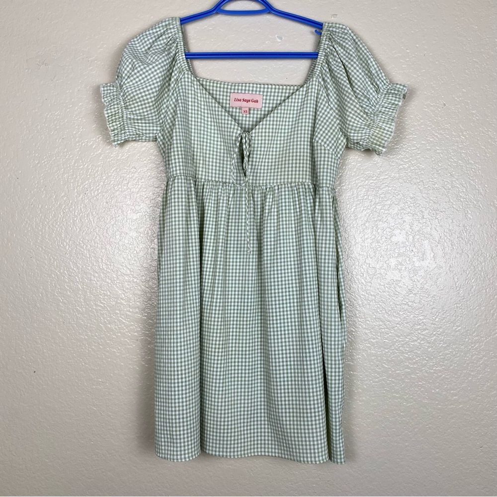 Lisa Says Gah Gingham Mini Dress
